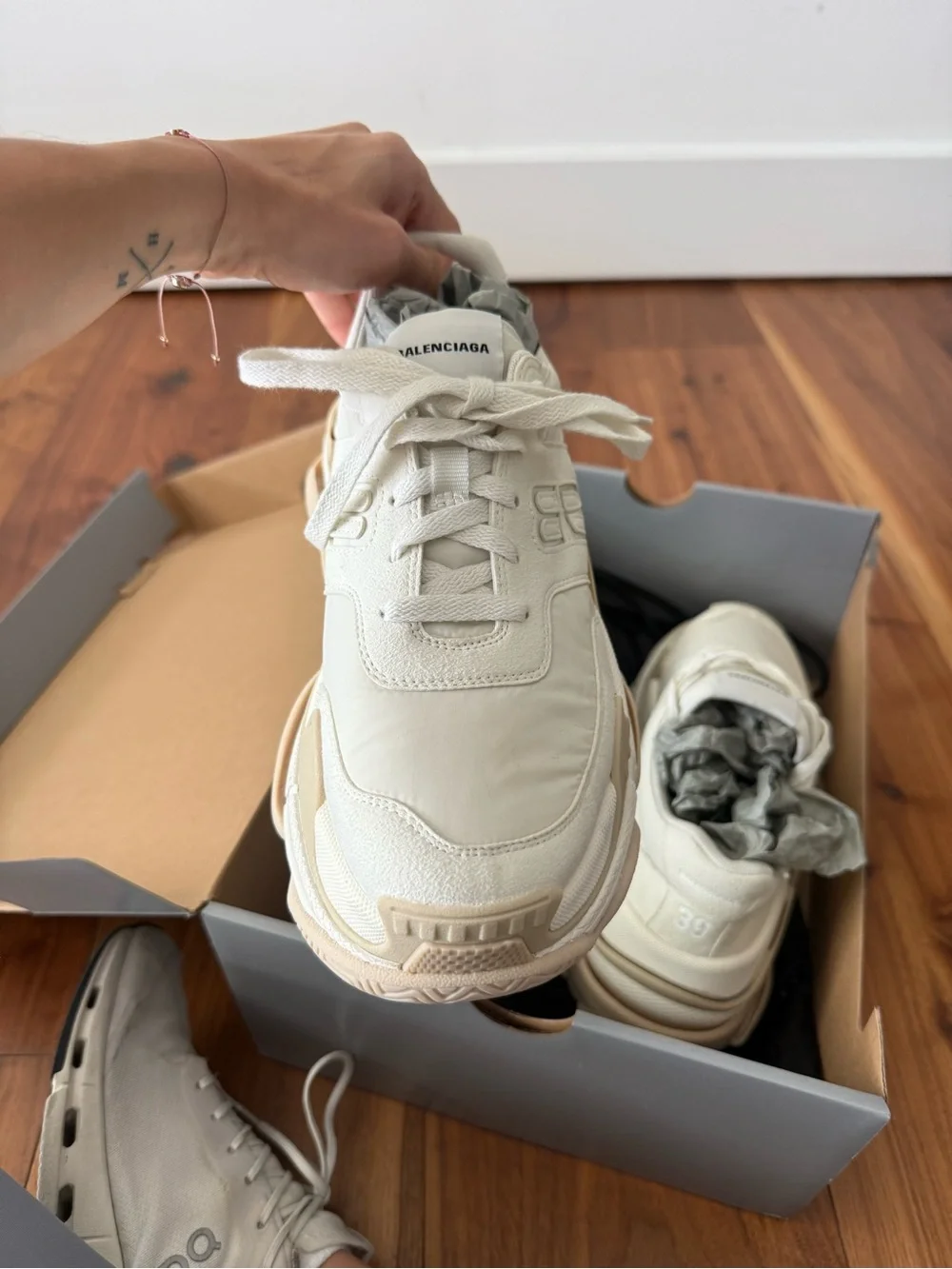 Balenciaga Triple S Sneakers - Cream & Beige